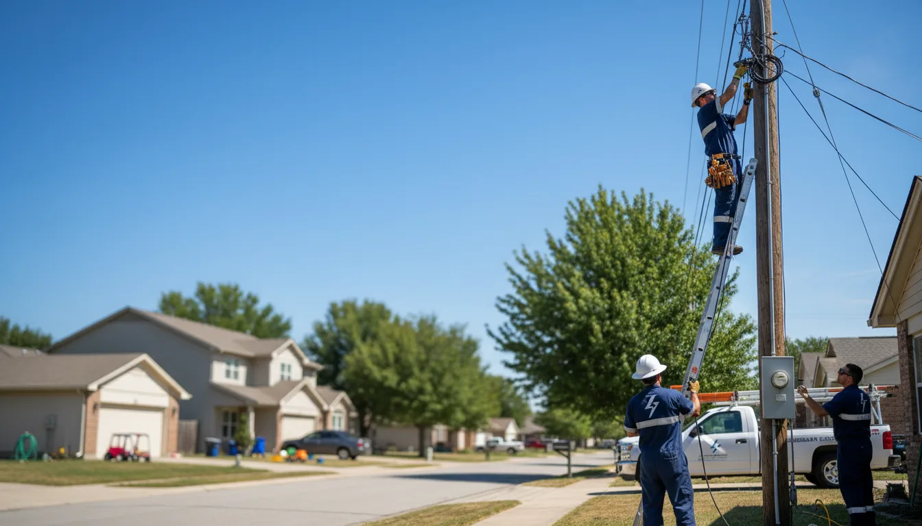 Residential electrician providing installation services in Andale, KS